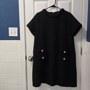 Tuckernuck Jackie Black Tweed XL Dress